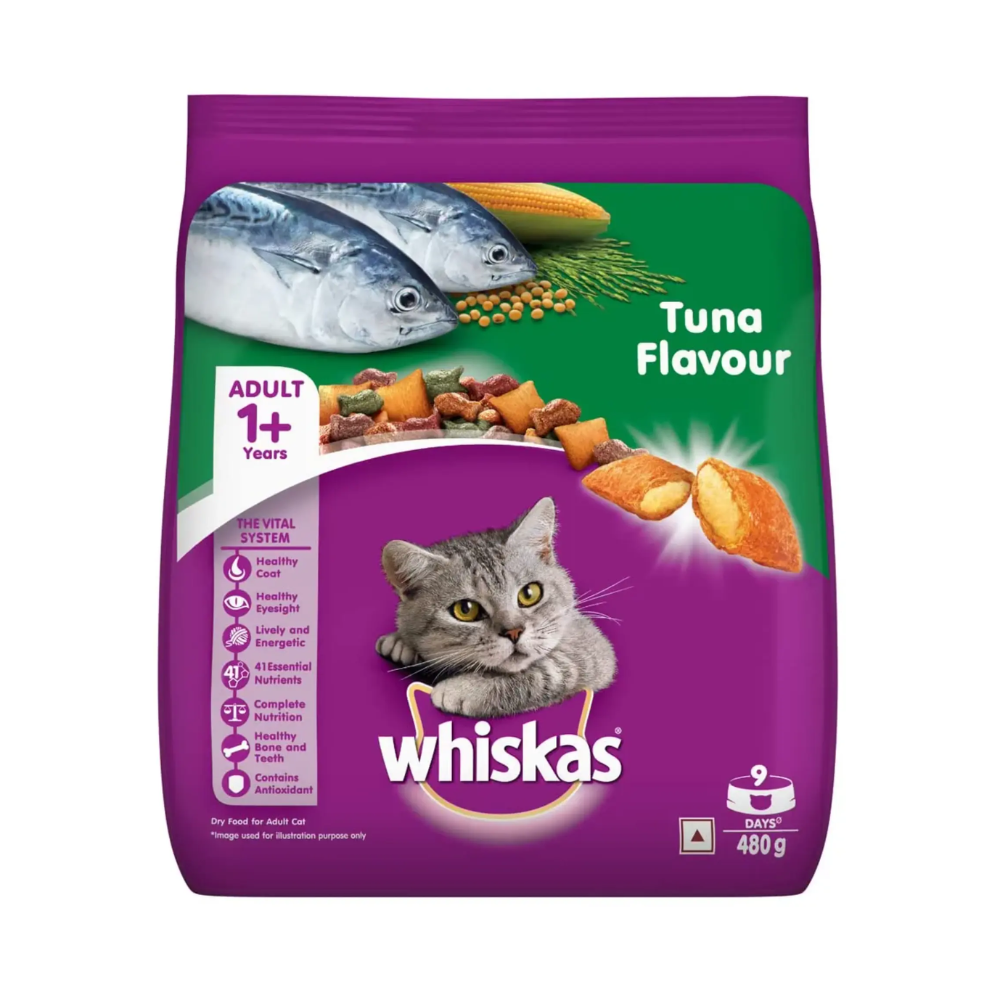 Whiskas Adult Dry Cat Food Tuna Flavour