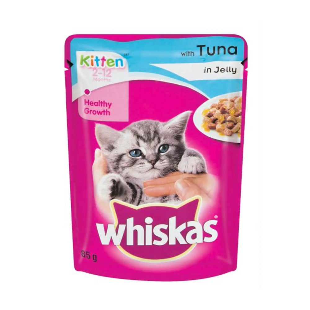 Whiskas Wet Food for Kittens Tuna in Jelly Flavour