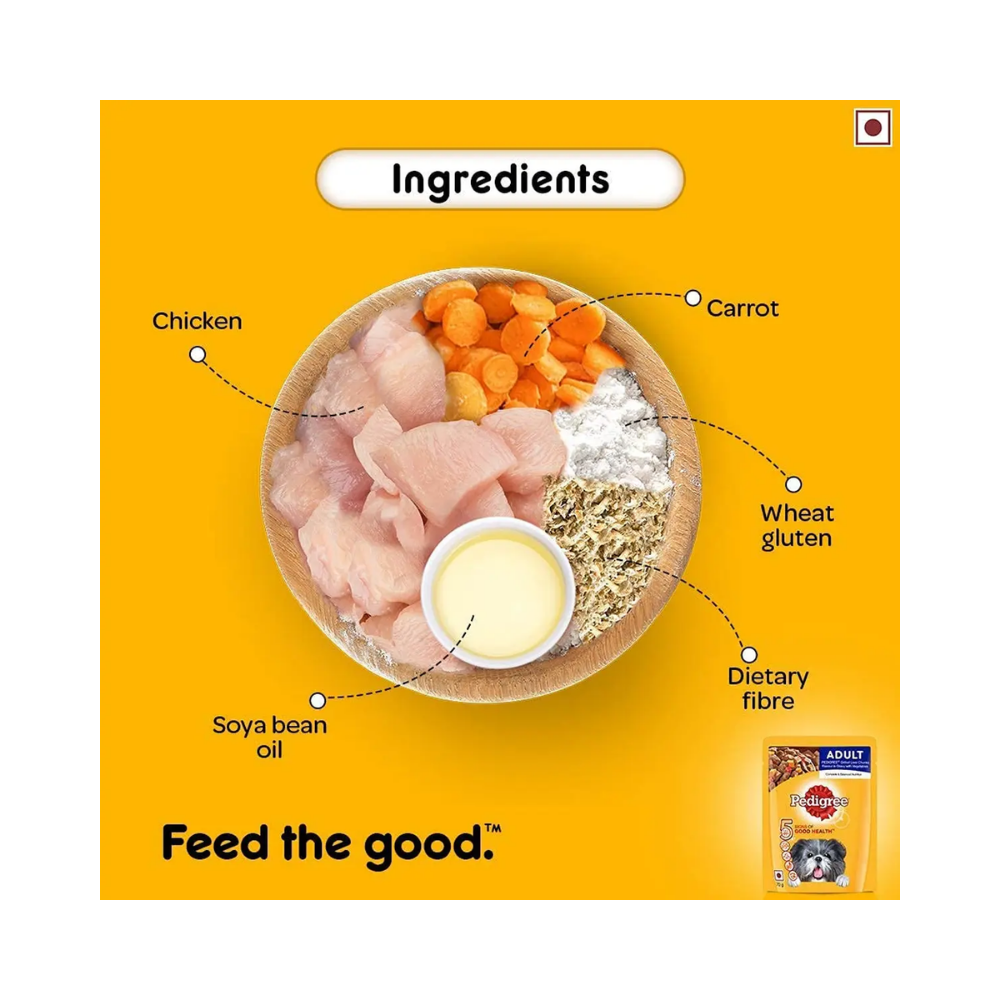 Pedigree Adult Wet Dog Food, Grilled Liver Chunks Flavour in Gravy with Vegetables - Image 6