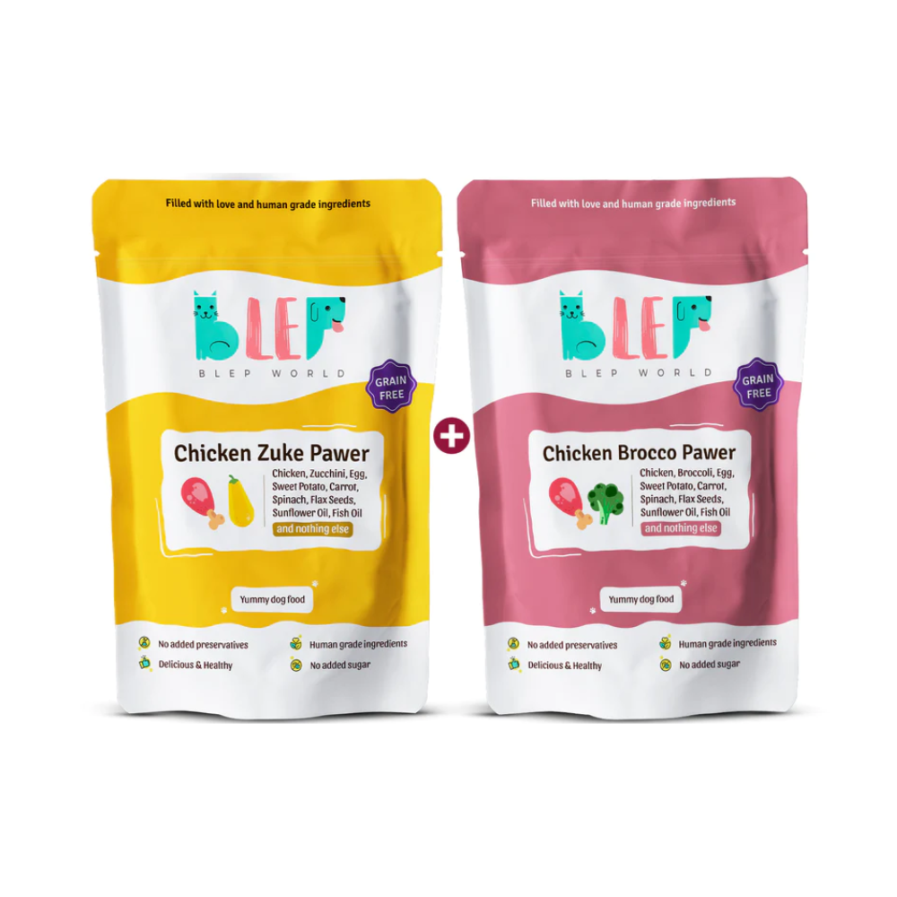 Chicken Brocco and Zuke Fresh Dog Food Combo Pack