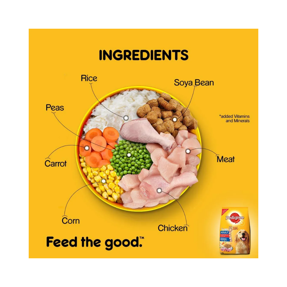 Pedigree Adult Dry Dog Food Chicken and Vegetables - Image 3