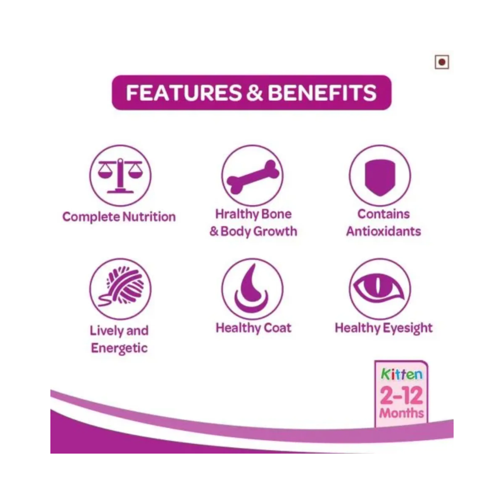 Whiskas Junior Mackerel Flavour Kitten Dry Food - Image 3