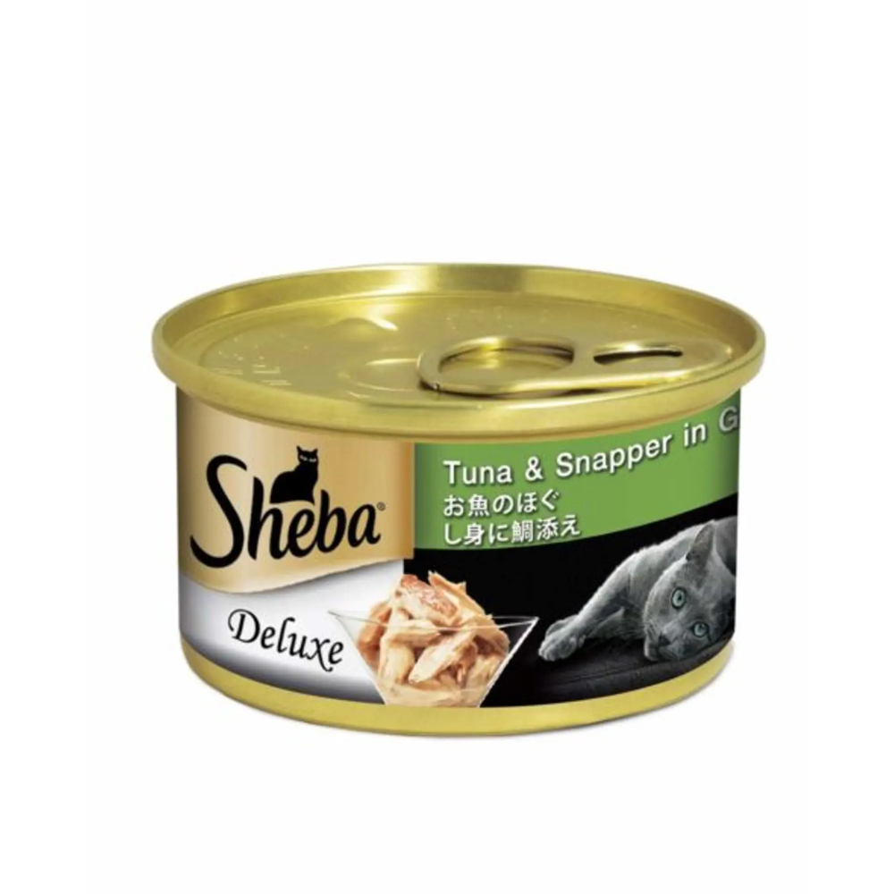 SHEBA Deluxe Tuna and Snapper In Gravy For Cats