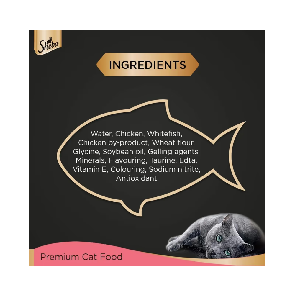 Sheba Rich Premium Kitten Fine Wet Cat Food - Chicken Loaf - Image 4