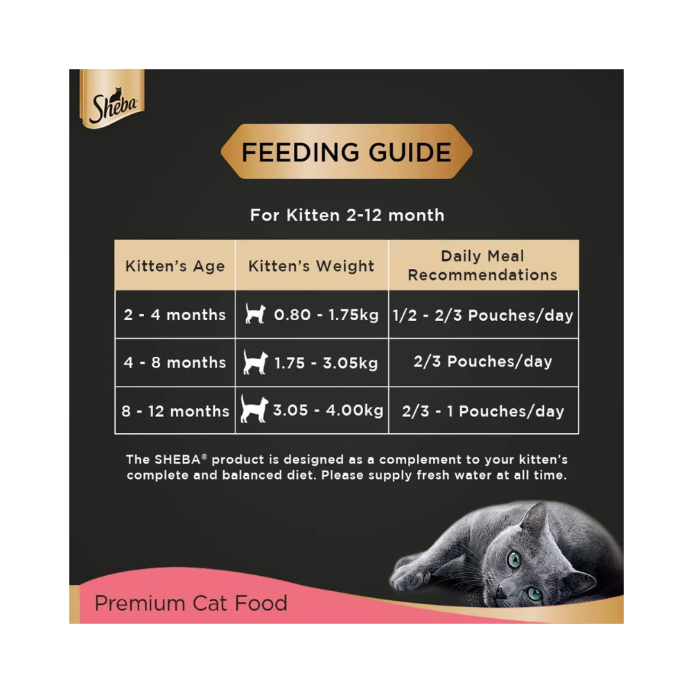 Sheba Rich Premium Kitten Fine Wet Cat Food - Chicken Loaf - Image 6