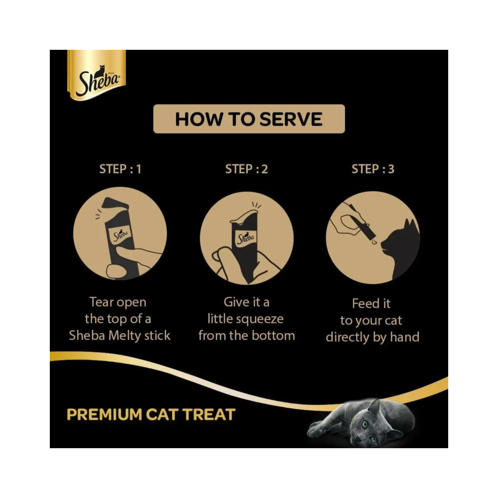 Sheba Melty Premium Creamy Cat Treat Chicken and Chicken and Whitefish - Image 4