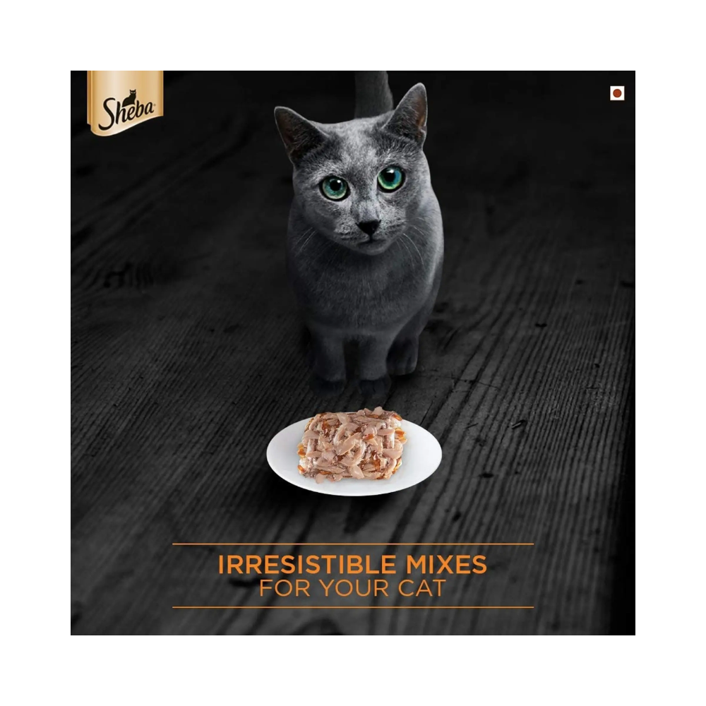 Sheba Deluxe Premium Wet Cat Food - Succulent Chicken Breast in Gravy - Image 4