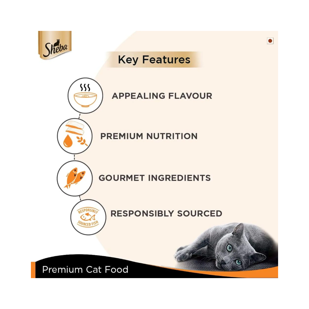 Sheba Deluxe Premium Wet Cat Food - Succulent Chicken Breast in Gravy - Image 5