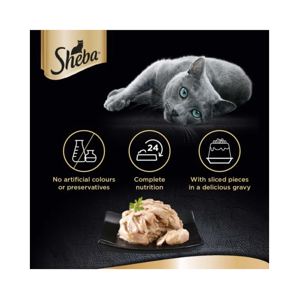 SHEBA Deluxe Tuna and Snapper In Gravy For Cats - Image 6