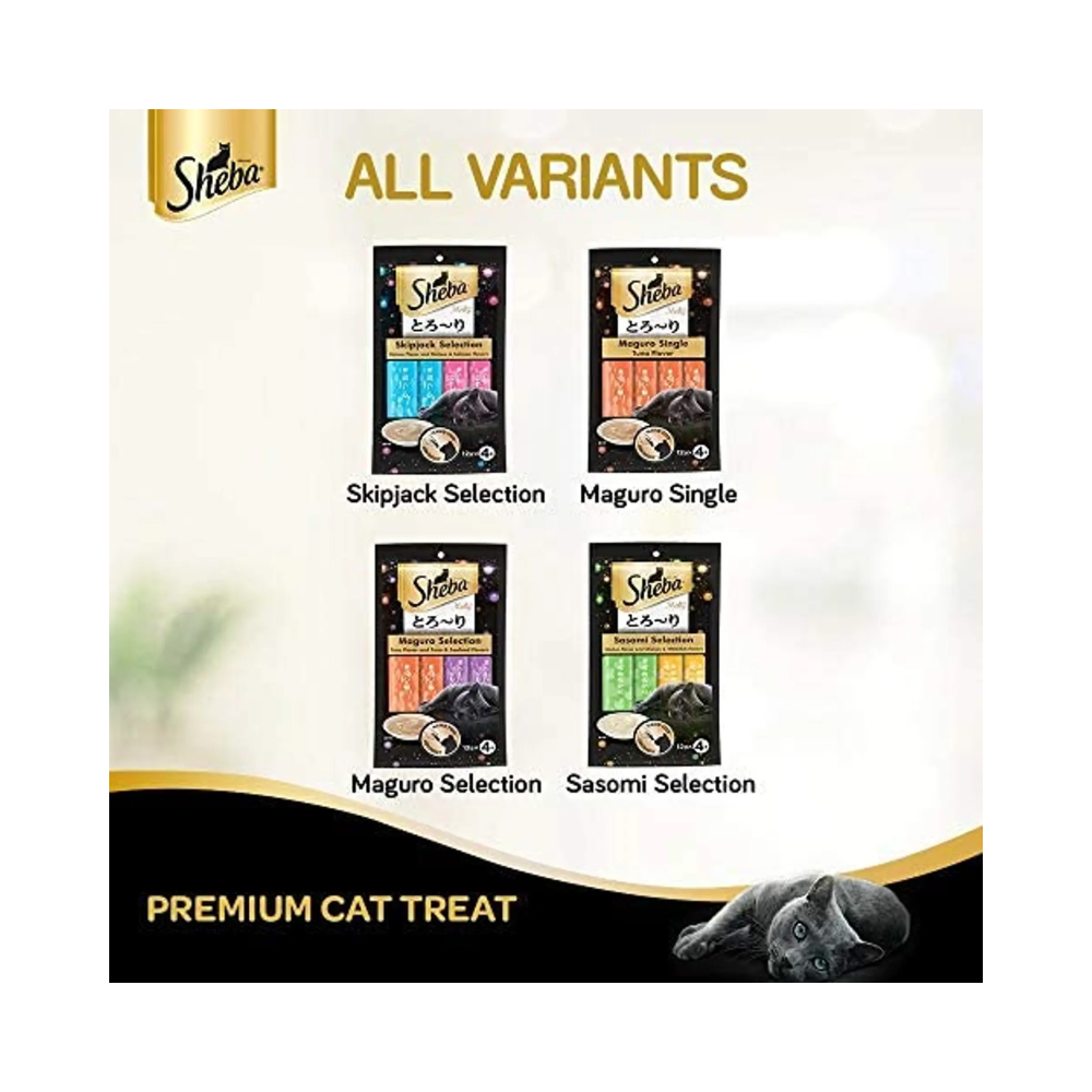Sheba Melty Premium Cat Snack Food - Tuna and Tuna-Seafood - Image 12