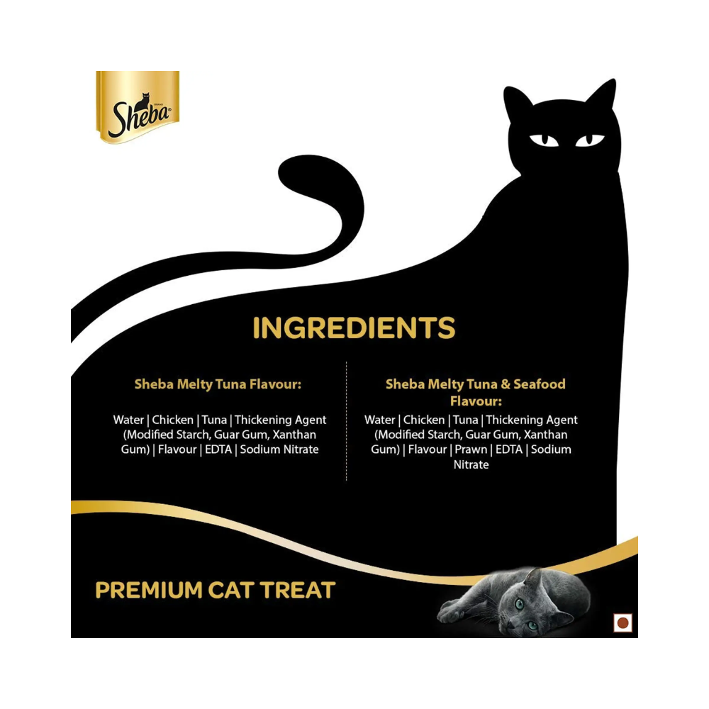 Sheba Melty Premium Cat Snack Food - Tuna and Tuna-Seafood - Image 14