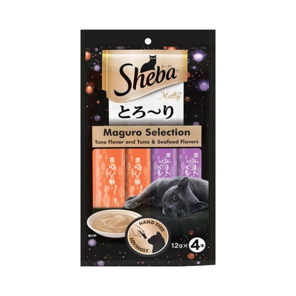 Sheba Melty Premium Cat Snack Food – Tuna and Tuna-Seafood