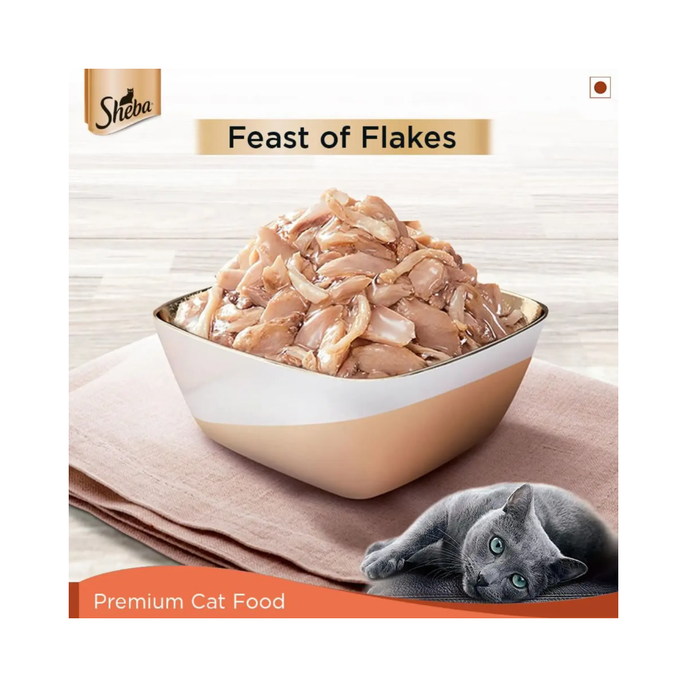 Sheba Premium Adult Wet Cat Food - Fish with Sasami - Image 3