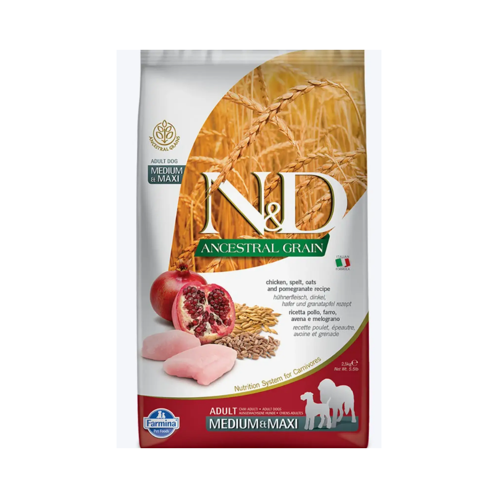 Farmina N&D Low Grain Chicken and Pomegranate Adult Maxi Dog Food