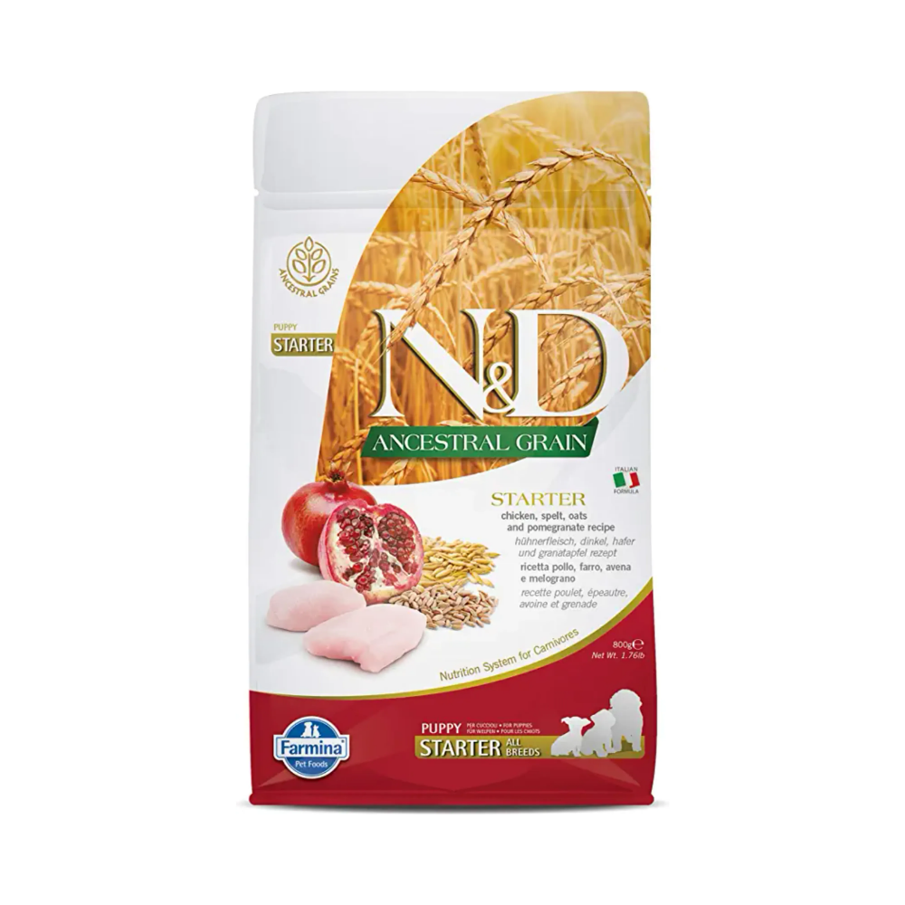 Farmina N&D Low Grain Chicken and Pomegranate All Breeds Puppy Starter Dog Food