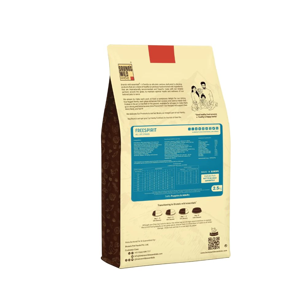 Bruno’s Wild Essentials Dry Dog Food Freespirit Salmon and Chicken - Image 2