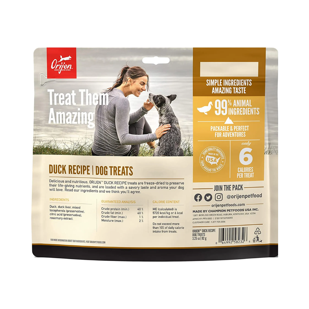 Orijen Free Run Duck Freeze Dried Dog Treat - Image 2