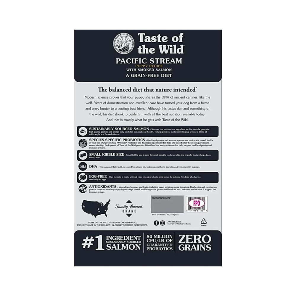 Taste Of The Wild Pacific Stream Smoked Salmon Puppy Food - Image 2
