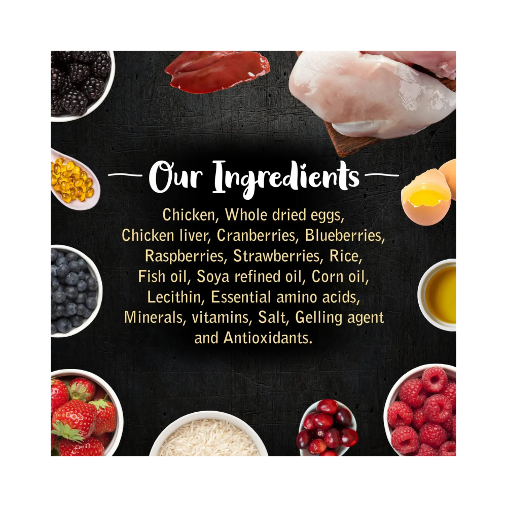 Drools Gourmet Bites Vikas Khanna Recipe Very Berry Chicken Puppy Wet Food - Image 5