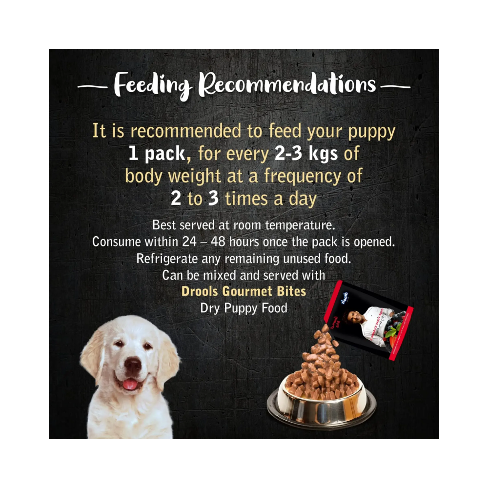 Drools Gourmet Bites Vikas Khanna Recipe Very Berry Chicken Puppy Wet Food - Image 6
