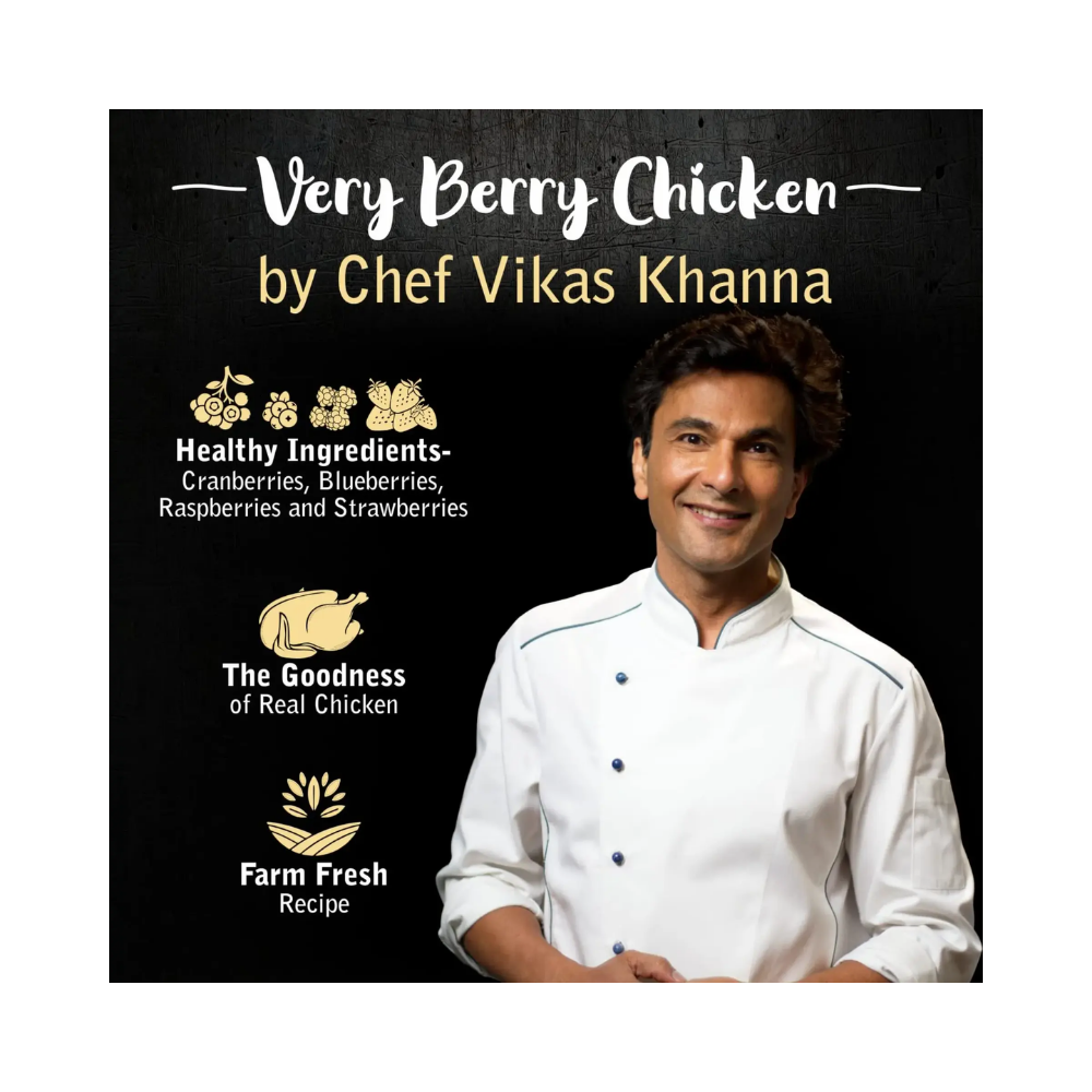 Drools Gourmet Bites Vikas Khanna Recipe Very Berry Chicken Puppy Wet Food - Image 8
