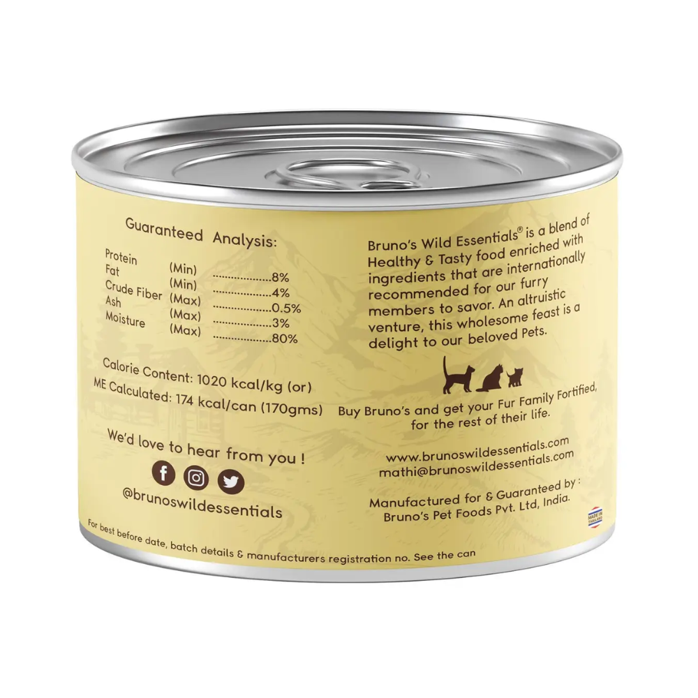 Brunos Wild Essentials Grain Free Wet Cat Food Duck with Carrot and Green Pea Gravy - Image 3