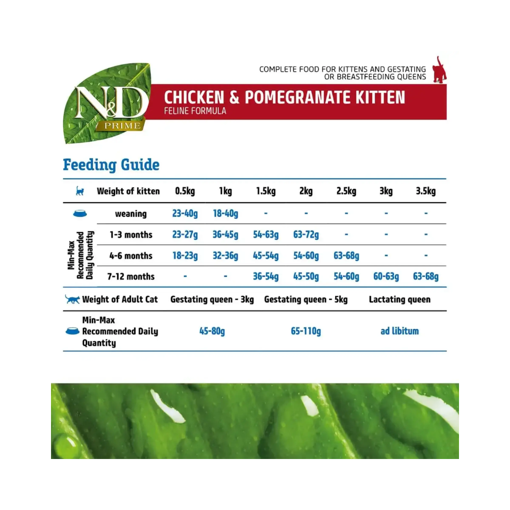 Farmina N&D Grain Free Chicken and Pomegranate Kitten Cat Food - Image 7
