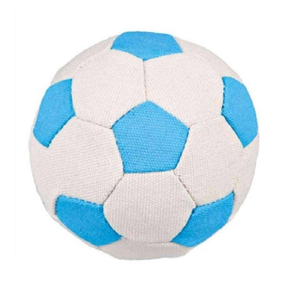 Trixie Soft Soccer Soundless Ball Toy for Dogs (Blue)