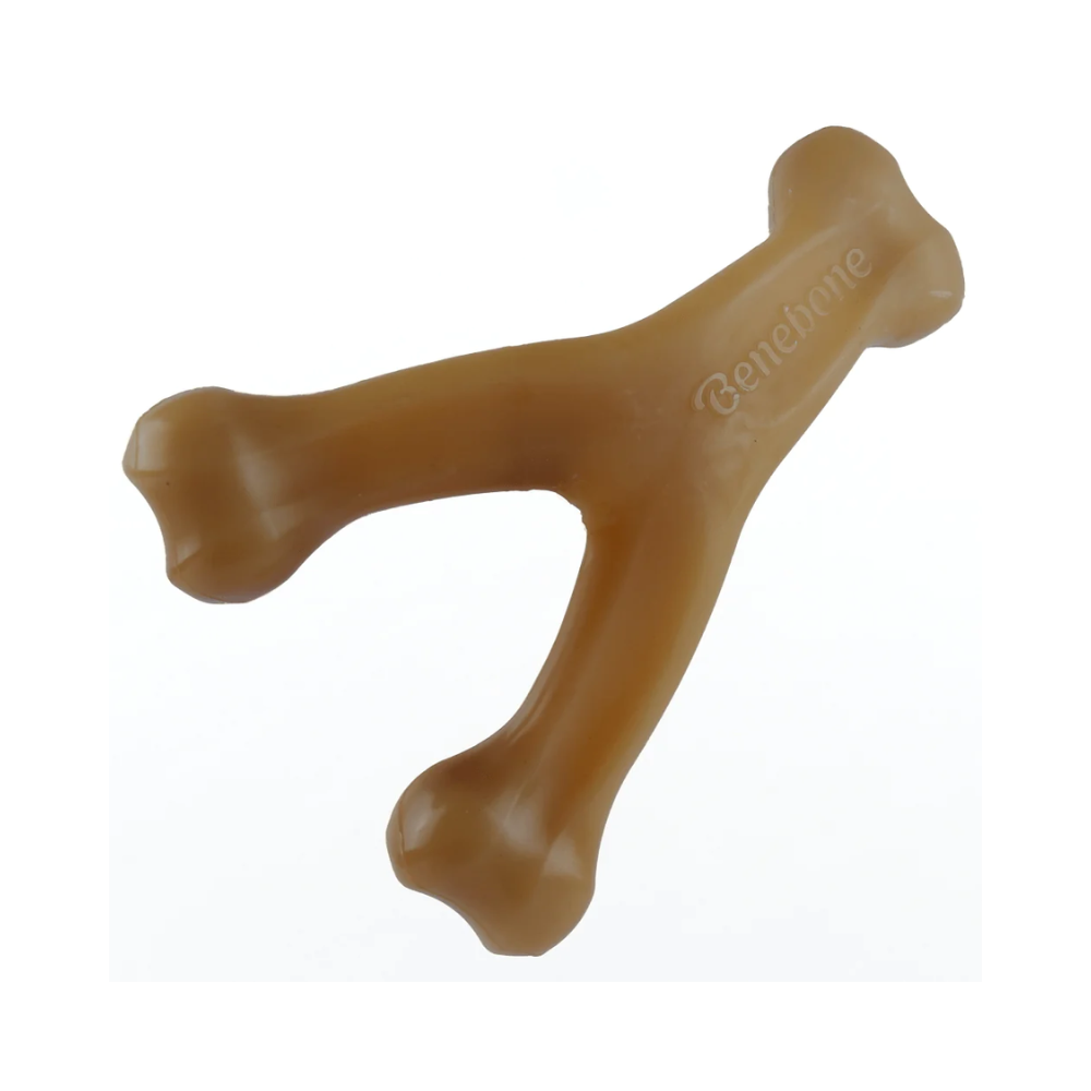 Benebone Bacon Flavored Wishbone Chew Toy for Dogs