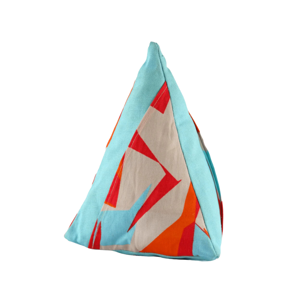 FurBuddies Jamaican Teal Vibe Puzzle Toy for Dogs Triangle