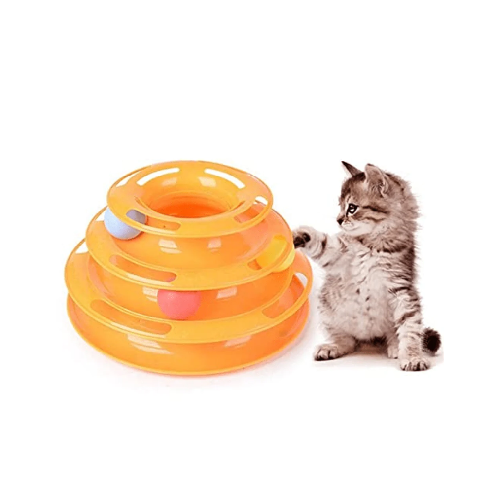 Emily Pets Interactive Tower of Tracks for Cats (Orange) - Image 2