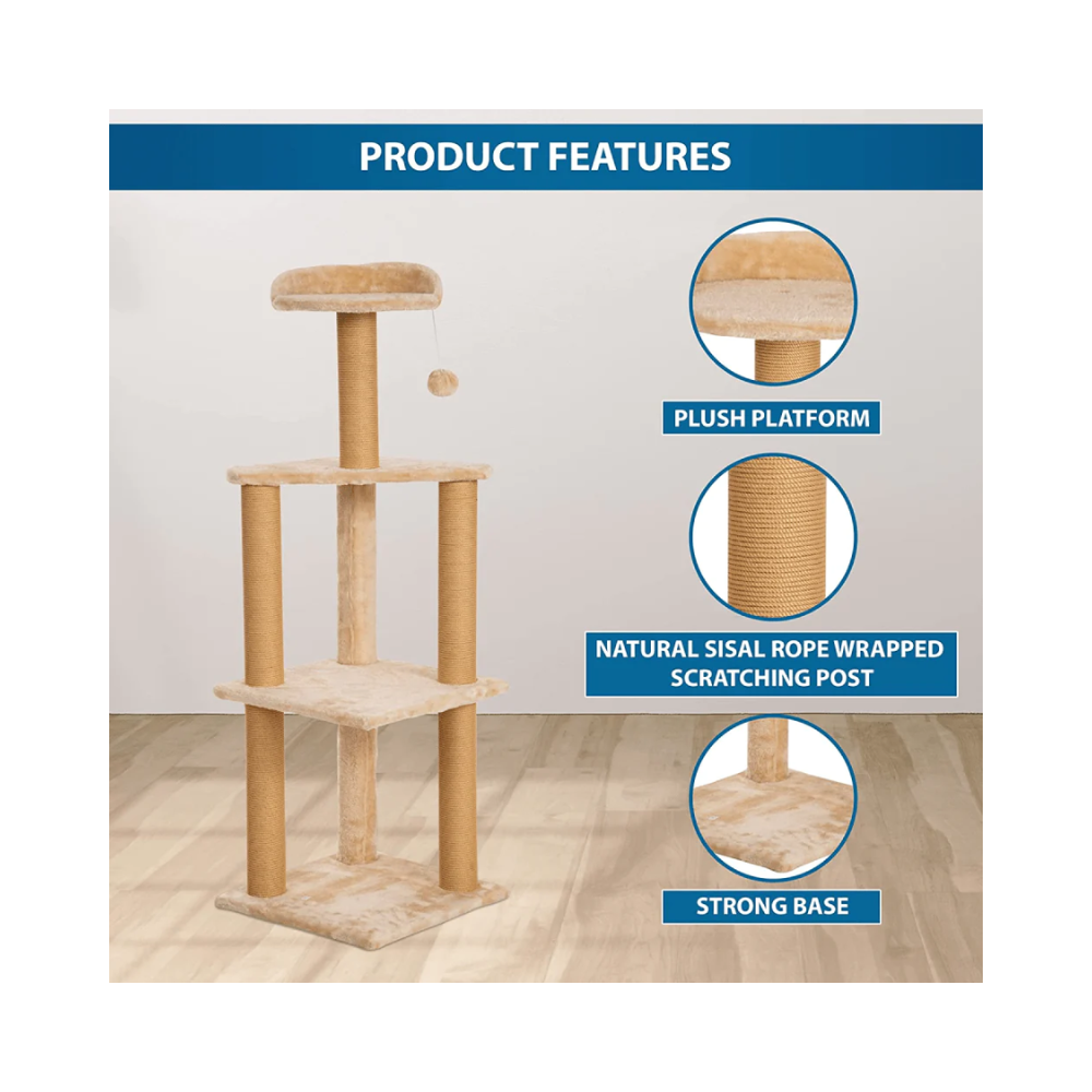 Callas Rio and Me Large Cat Condo with Sisal Scratching Posts for Cats - Image 3