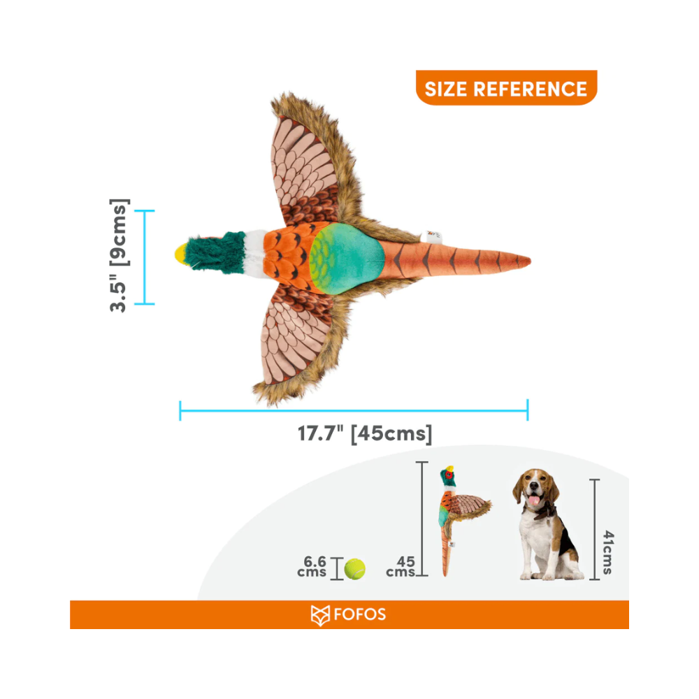 Fofos Plush Pheasant Toy for Dogs - Image 3