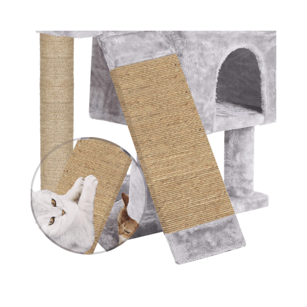 Hiputee Condo Activity Tree with Scratching Post for Kittens & Cats (Grey) - Image 5