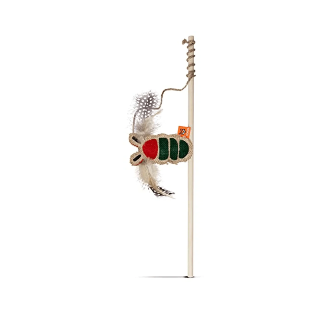 Fofos Scandi Beetle with Wooden Stick Toy for Cats - Image 6