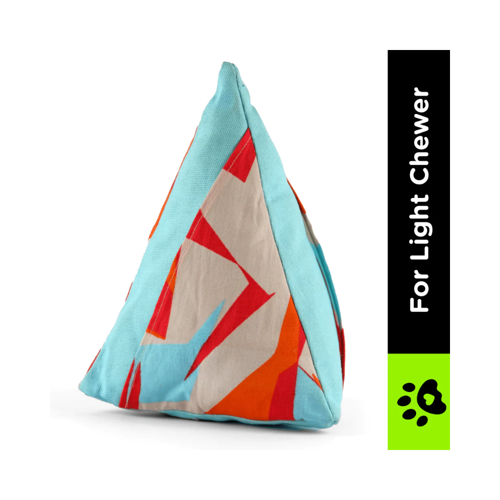 FurBuddies Jamaican Teal Vibe Puzzle Toy for Dogs (Triangle) - Image 2