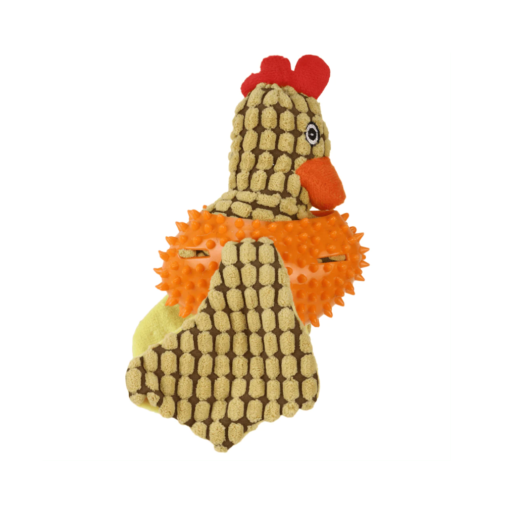 Basil Bird Shaped Plush Toy with Squeaky Neck for Dogs - Image 2
