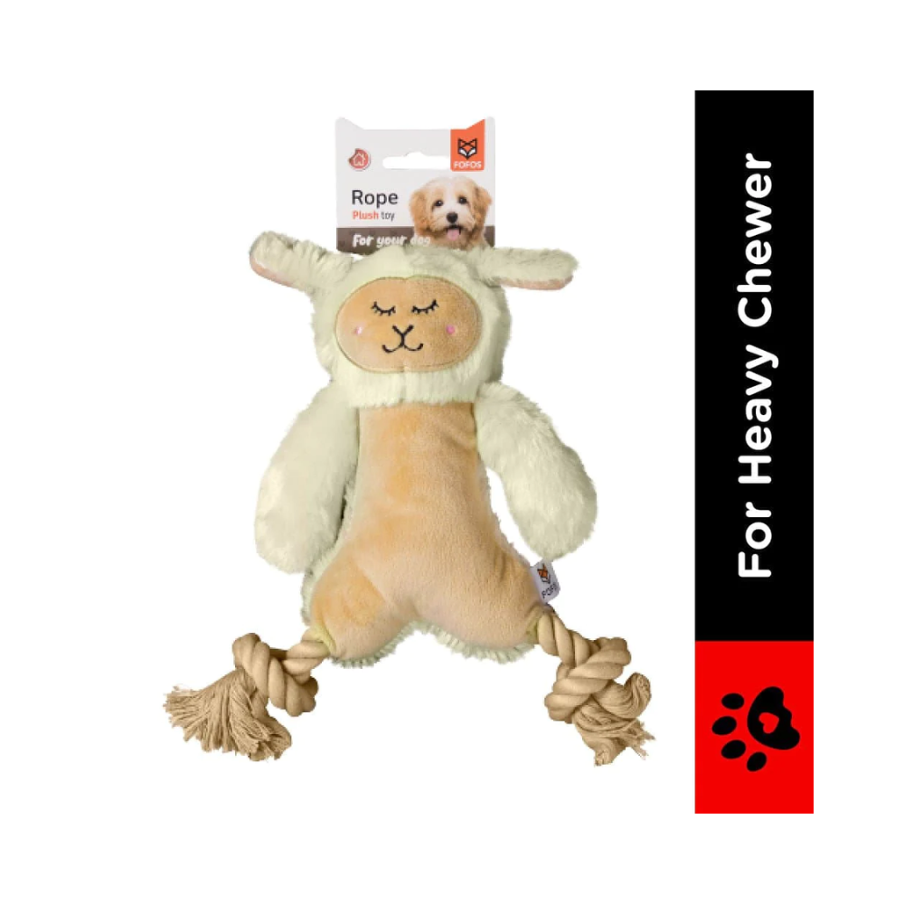 Fofos Ropeleg plush Sheep Toy for Dogs - Image 2