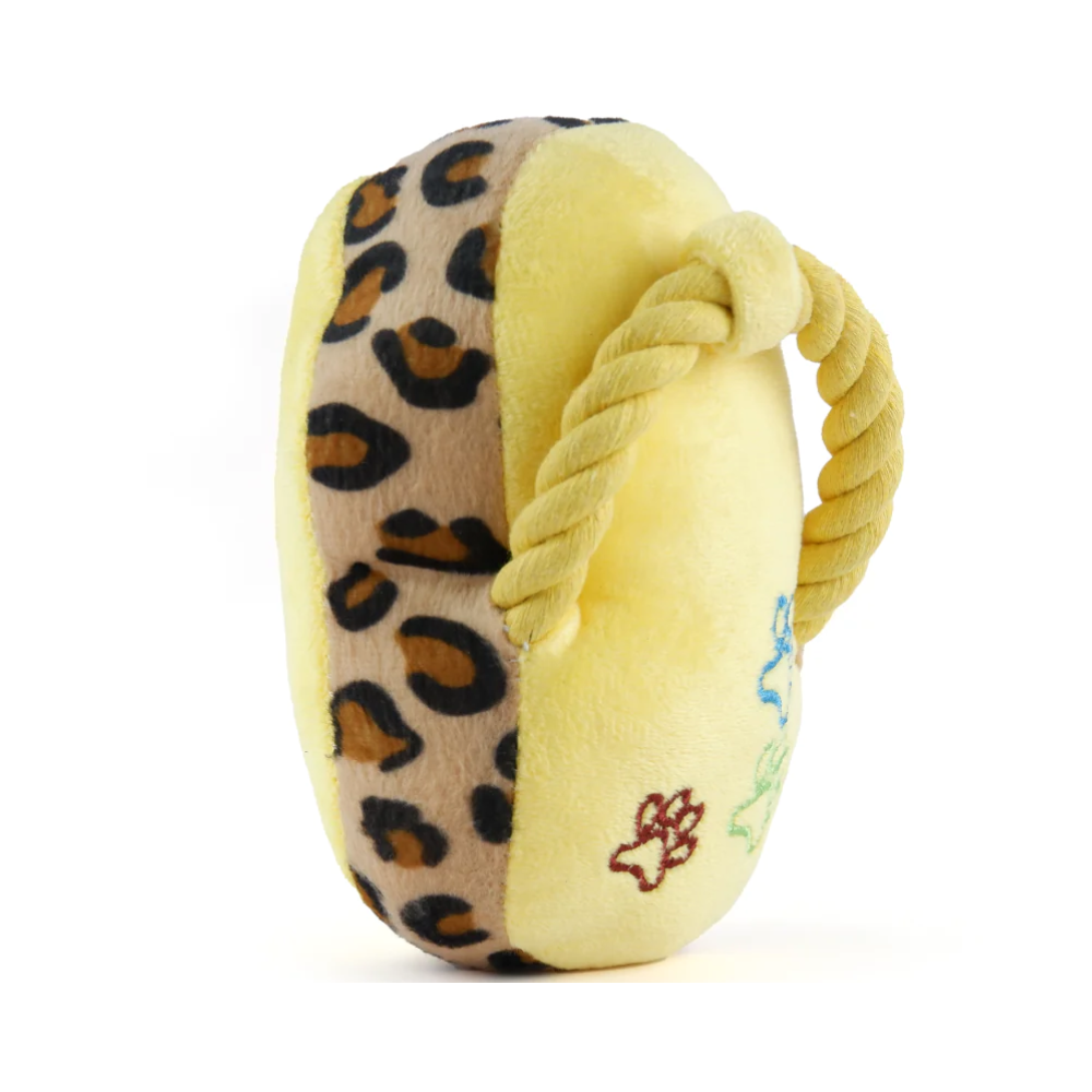 Pet Vogue Sandal Shaped Rope Toy for Dogs (Yellow) - Image 5