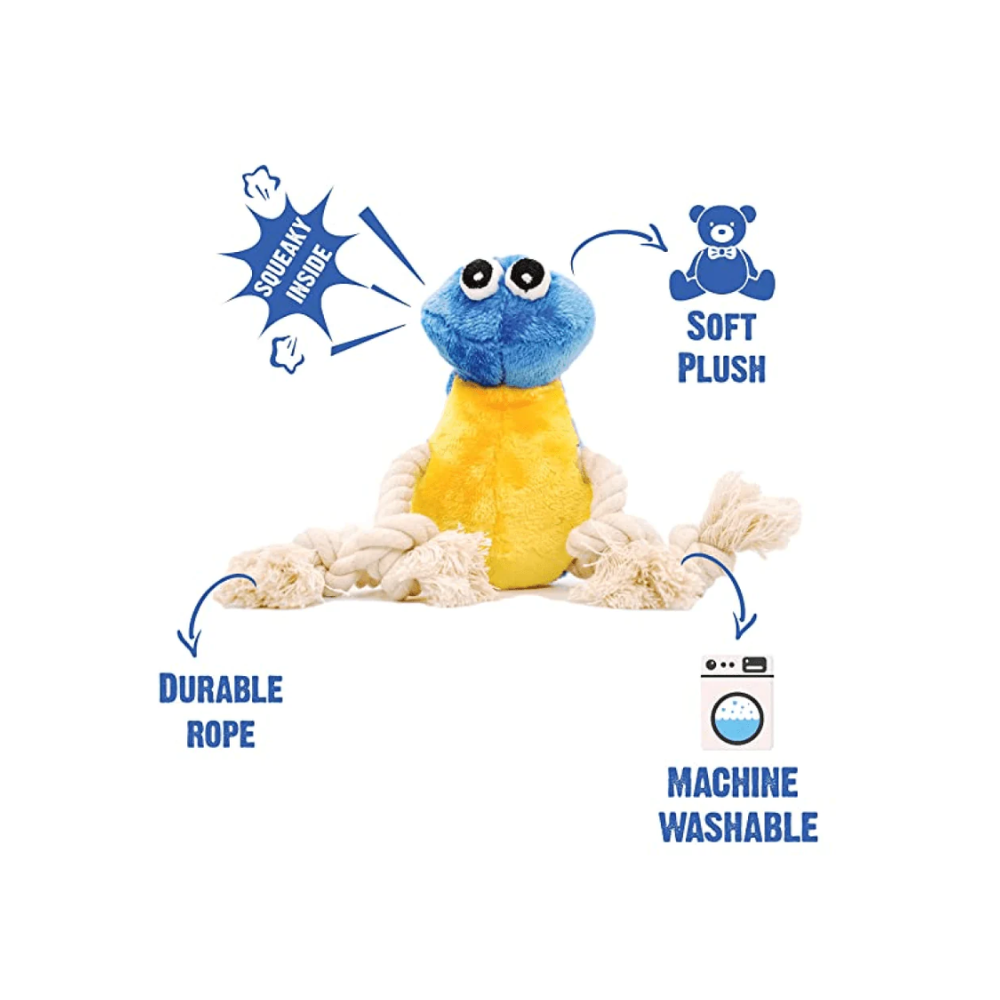 Goofy Tails Cute Furry Bird Squeaky Plush Toy for Dogs - Image 3