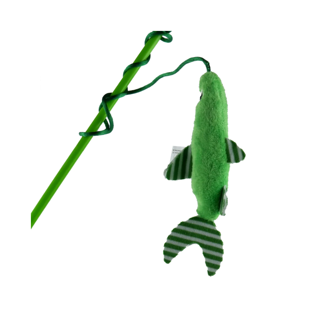 Trixie Cat Teaser With Plush Fish & Catnip Toy for Cats - Image 2