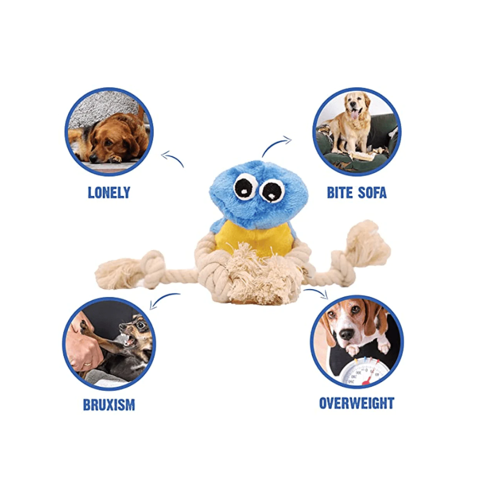 Goofy Tails Cute Furry Bird Squeaky Plush Toy for Dogs - Image 2