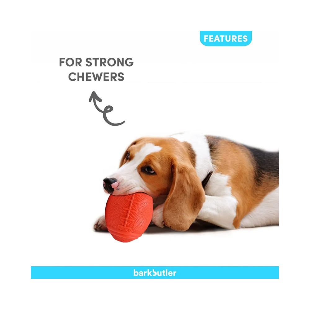 Barkbutler Just a Fooball Chew Dog Toy (S-M) - Image 5