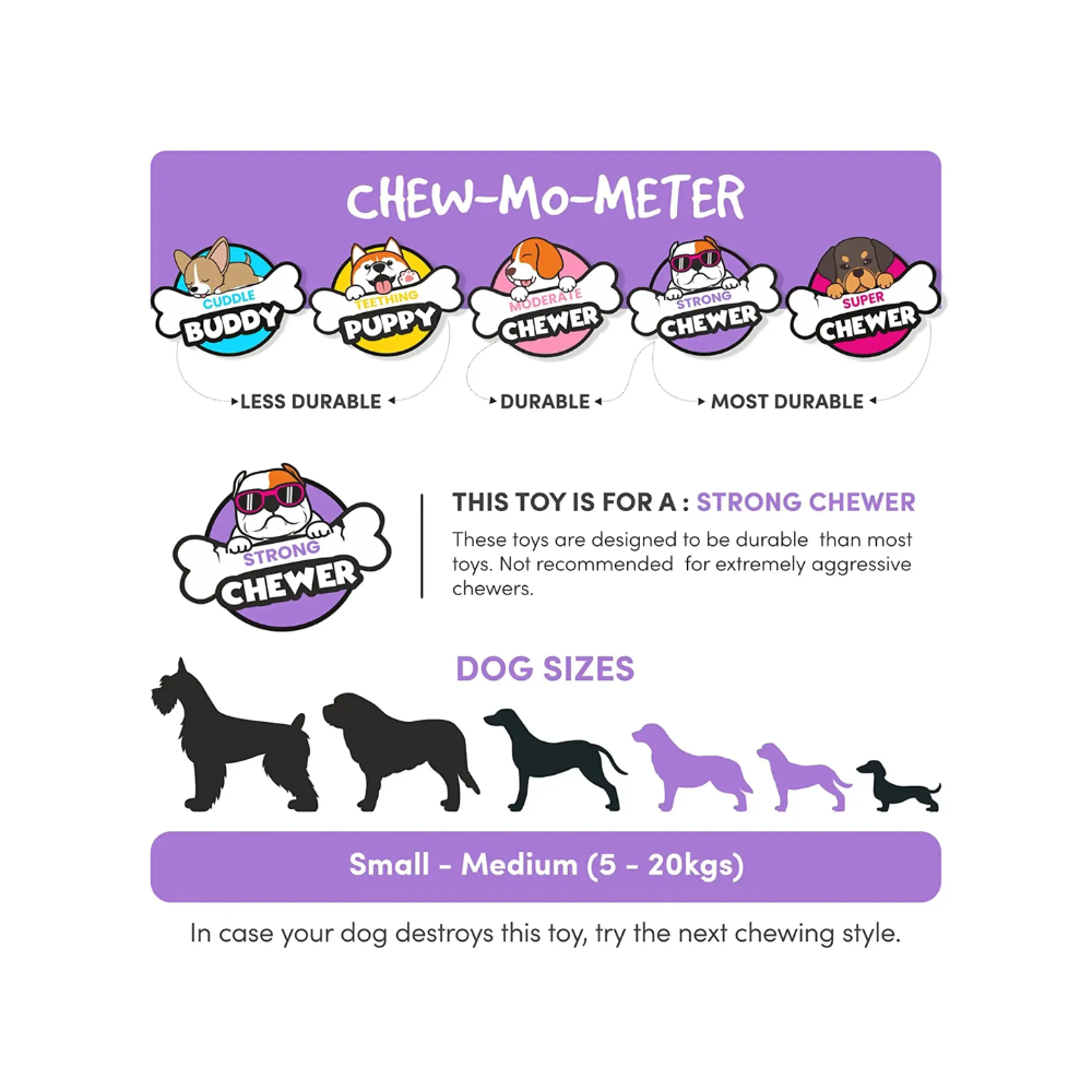 Barkbutler Just a Fooball Chew Dog Toy (S-M) - Image 8