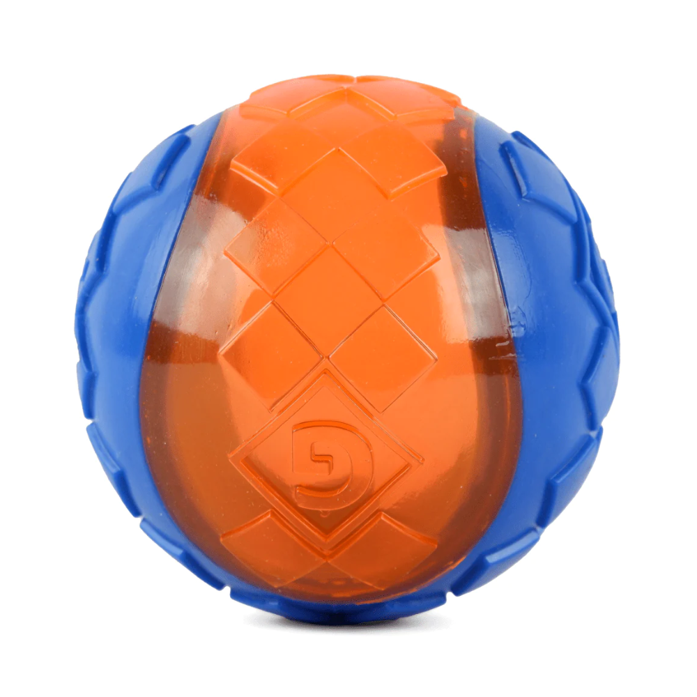 GiGwi Ball Squeaker Toy for Dogs (Blue/Orange)