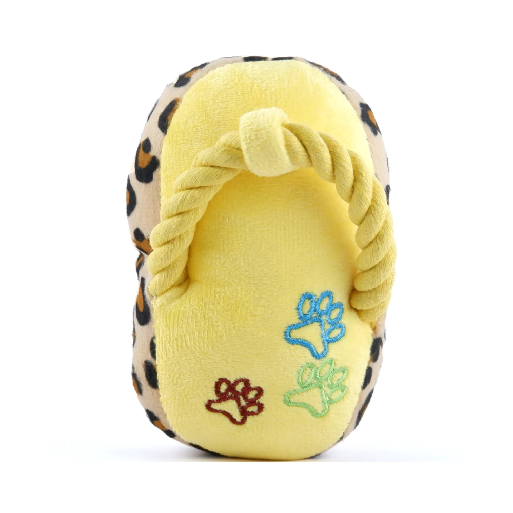 Pet Vogue Sandal Shaped Rope Toy for Dogs (Yellow)