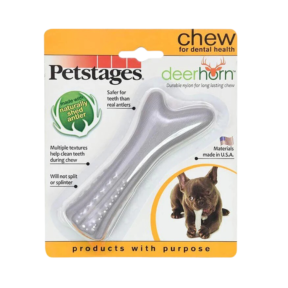 Petstages Deerhorn Durable Dog Chew Toy