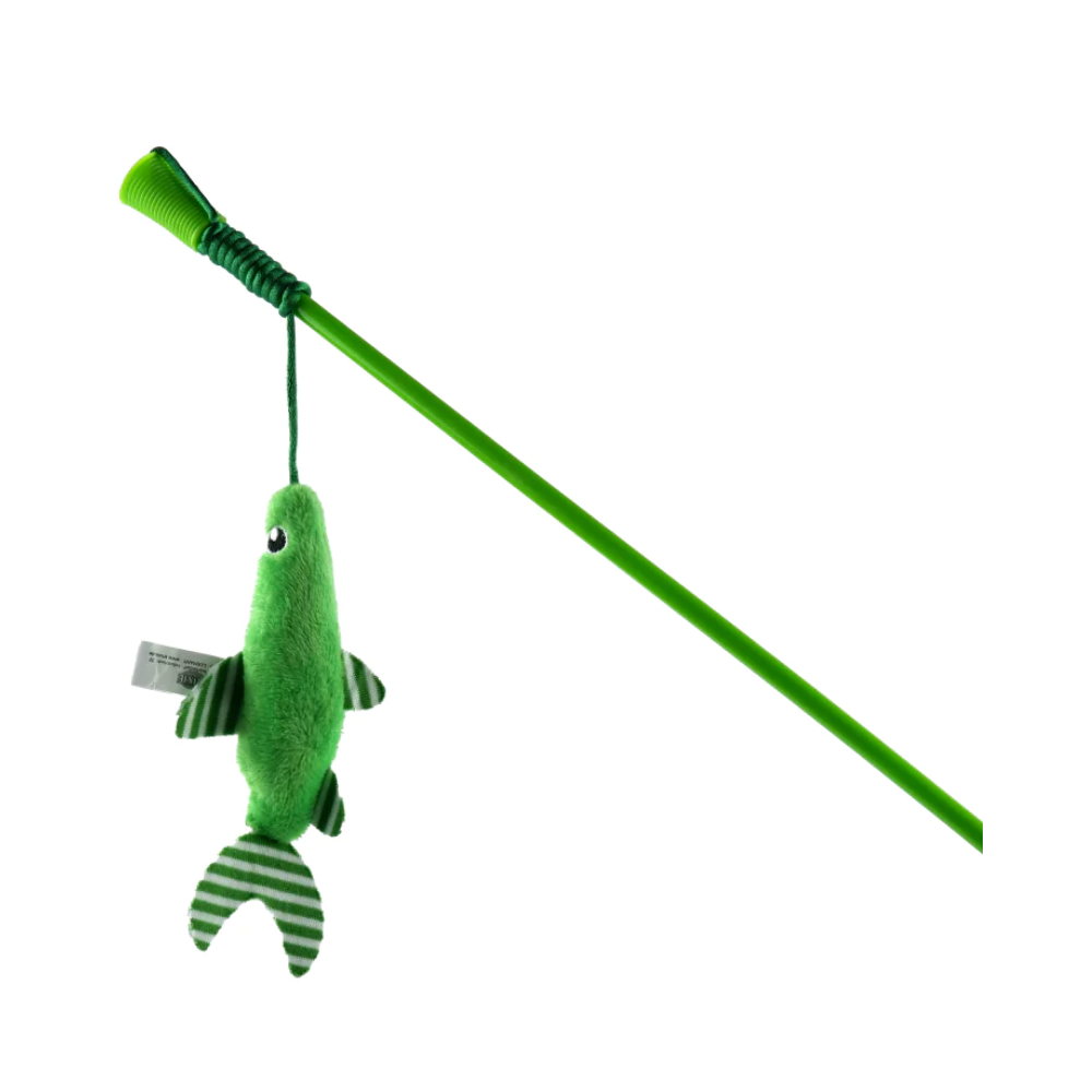 Trixie Cat Teaser With Plush Fish & Catnip Toy for Cats