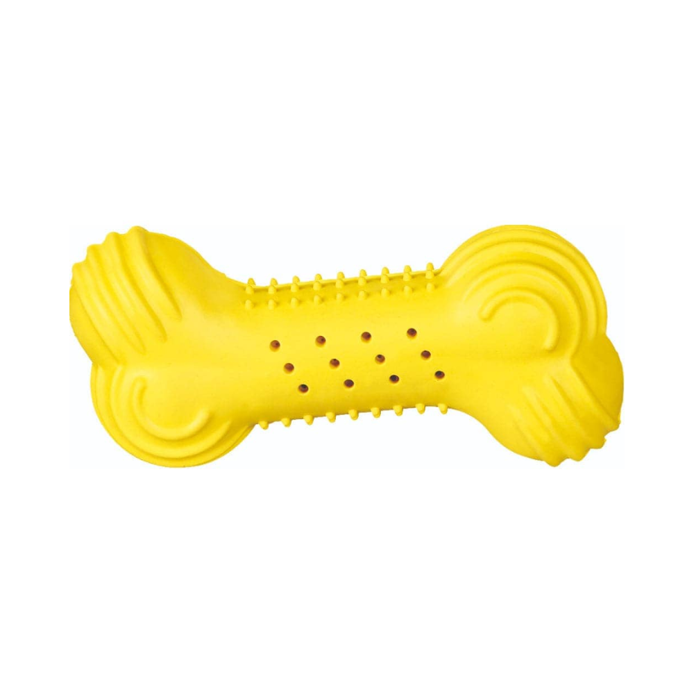 Trixie Cooling Bone Natural Rubber Toy for Dogs (yellow)