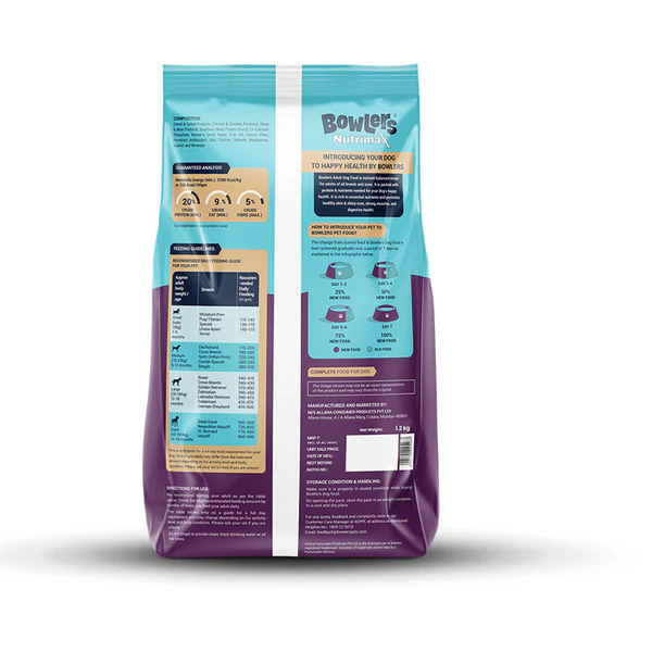 Bowlers Nutrimax Chicken and Vegetables Adult Dog Dry Food - Image 6